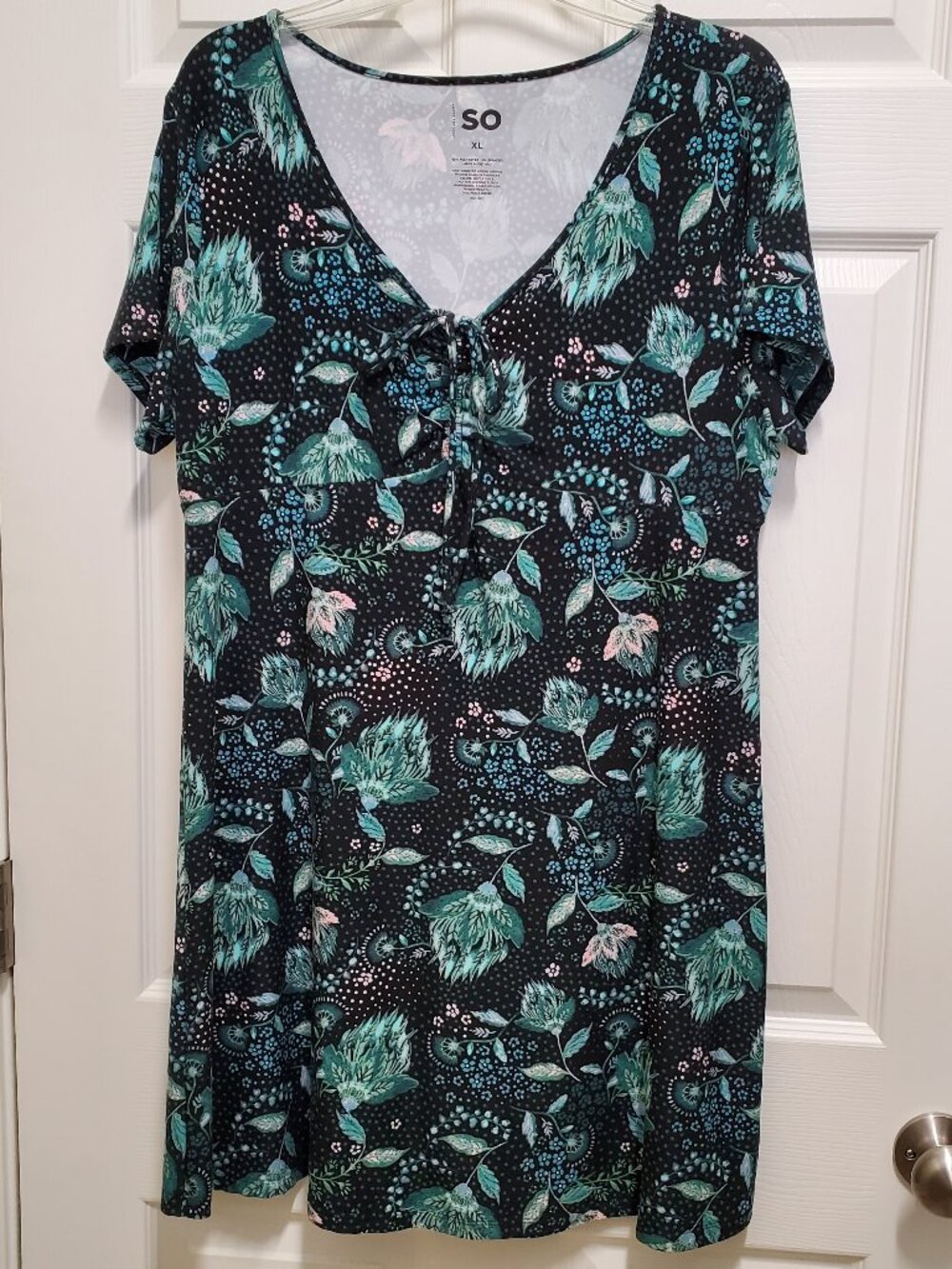Short Flowered Summer Dress